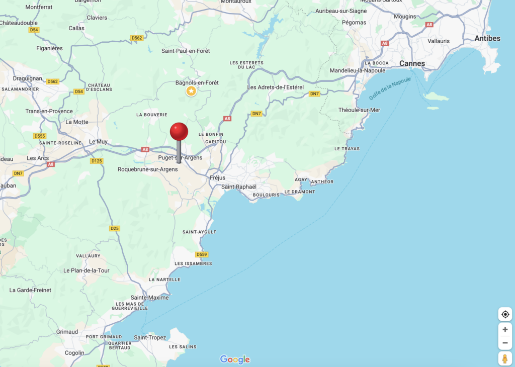 emplacement-carte-france-puget-sur-argens Localisation Puget-sur-Argens